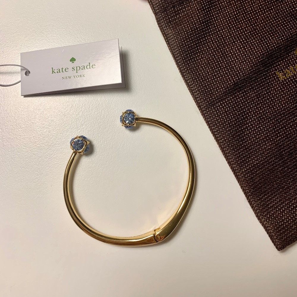 NWT Kate Spade New York Lady Lightblue Clear Crystal Bracelet O0RU1808